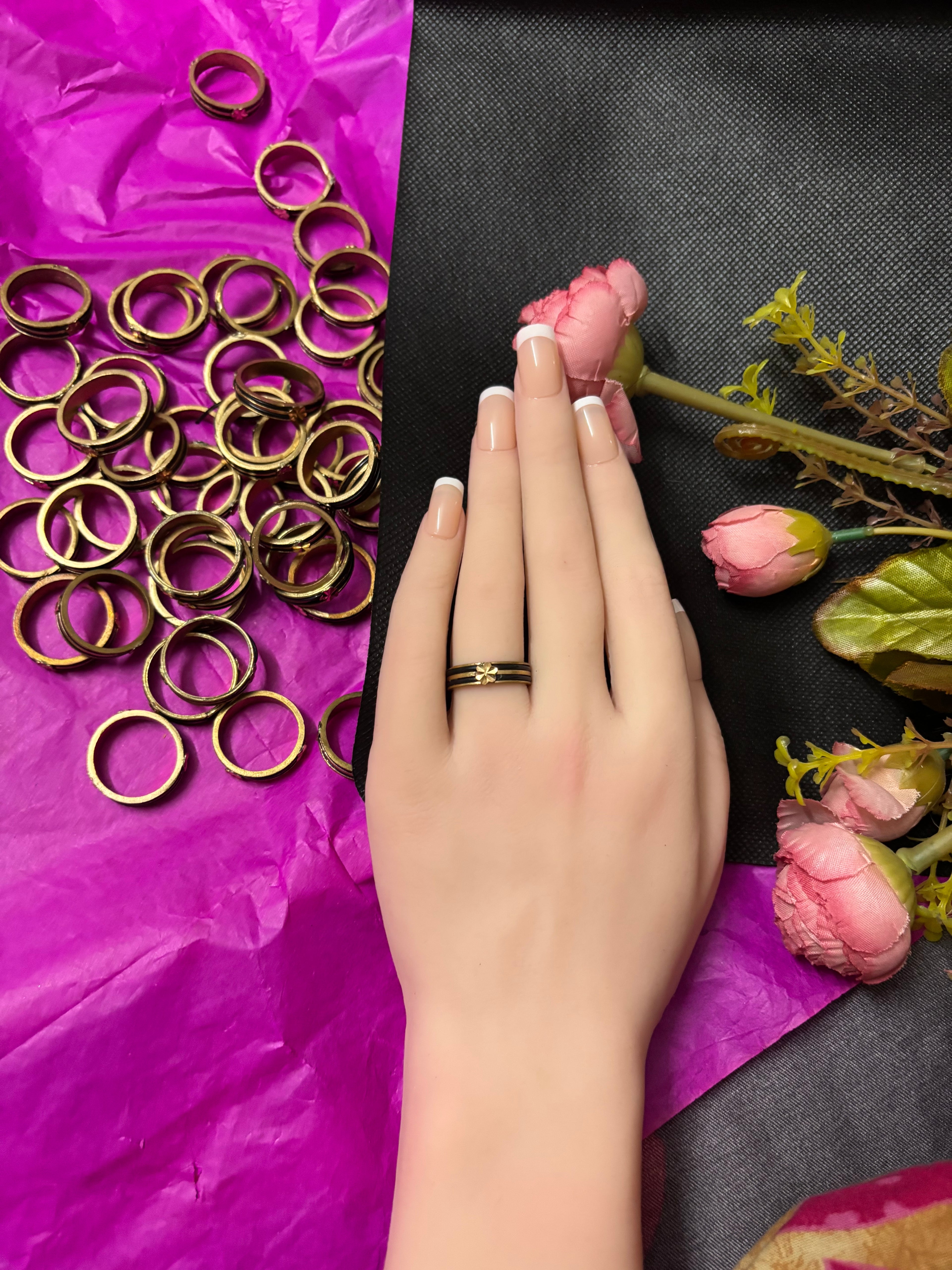 Pure PanchaLoha Elephant Hair Rings