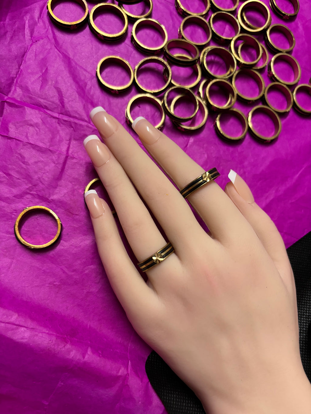 Pure PanchaLoha Elephant Hair Rings