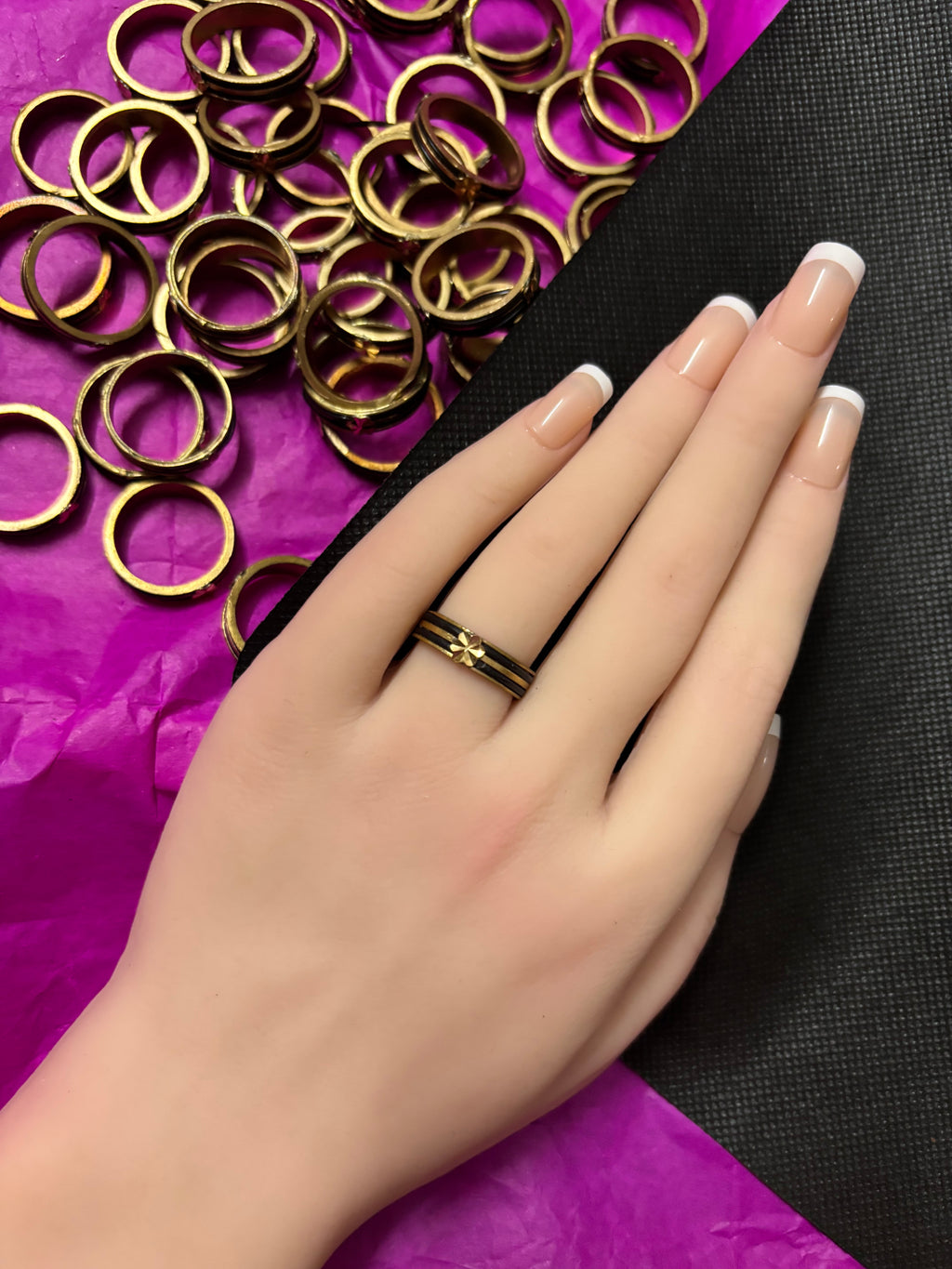 Pure PanchaLoha Elephant Hair Rings