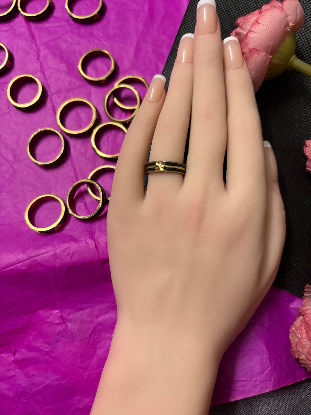 Pure PanchaLoha Elephant Hair Rings