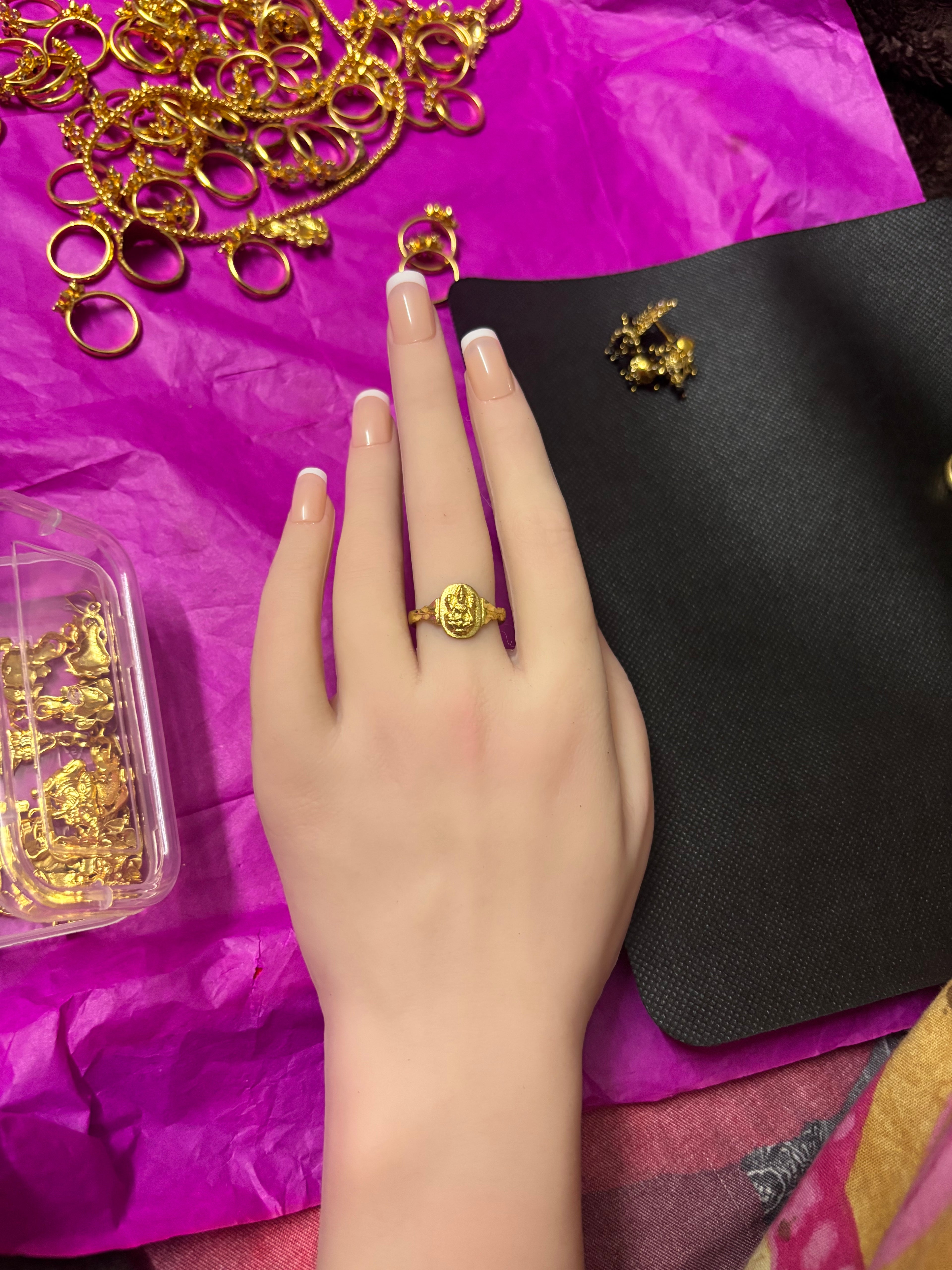 Pure pancha loha Laxmi Devi Rings