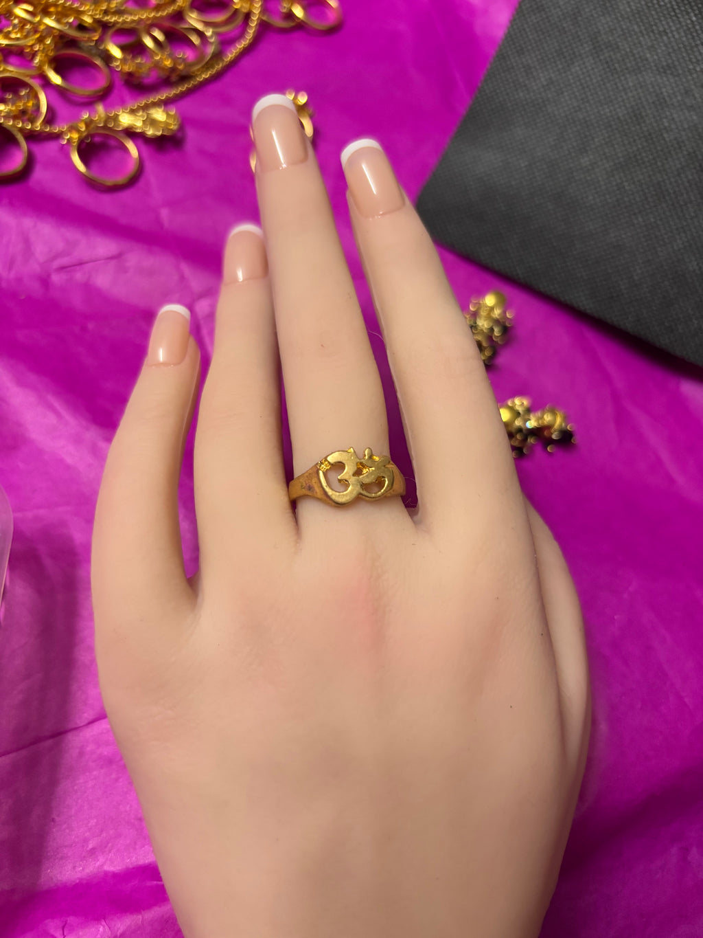 Pure pancha loha om home Rings